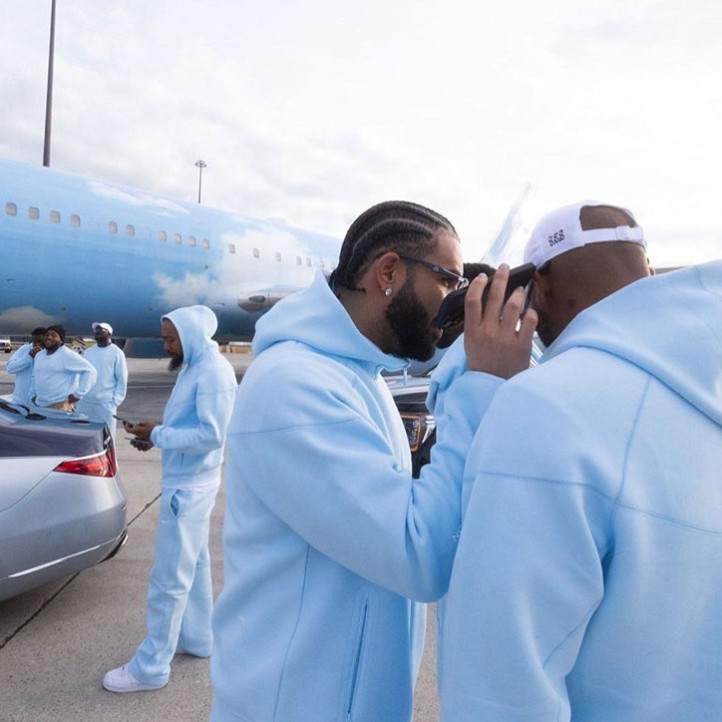 Drake NOCTA x Nike Tech Fleece Full-ZIp Hoodie "Blue"