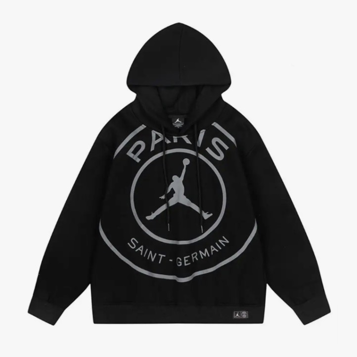 Jordan x Paris Saint-Germain Logo Hoodie "Black"