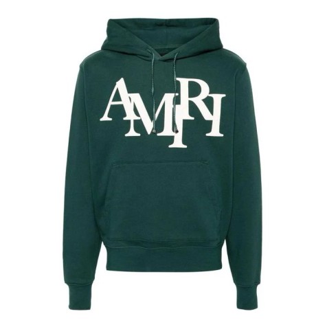 AMIRI Staggered Logo Hoodie | Green