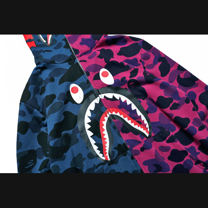 BAPE Hoodie | Shark Blue/Purple