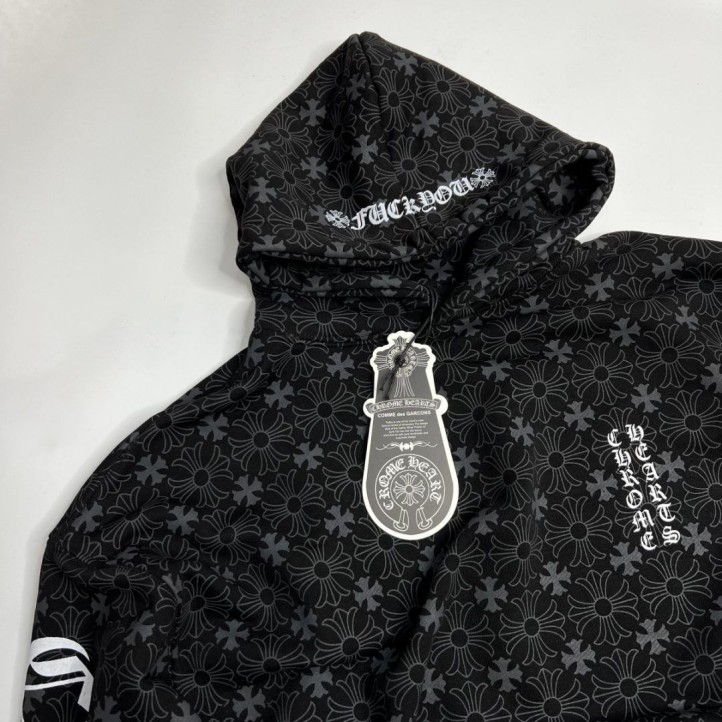 Chrome Hearts Hoodie | Black Monogram