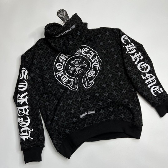 Chrome Hearts Hoodie | Black Monogram