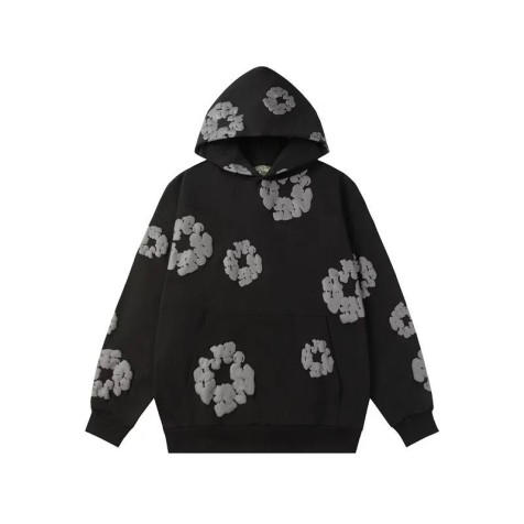 Denim Tears Cotton Wreath Hoodie “Black/Grey”