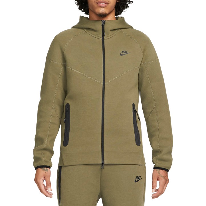 Nike Tech Fleece Full-Zip Hoodie "Olive" FB7921-222