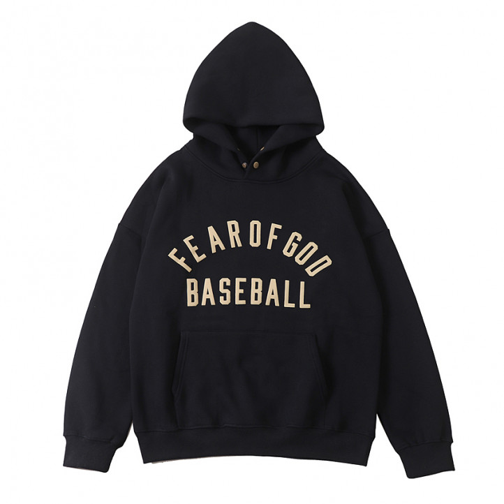 Fear Of God Baseball Hoodie | Black