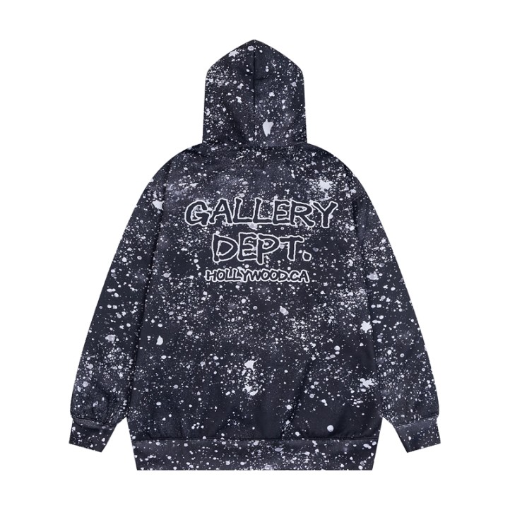 Gallery Dept. Cosmic Tie-Dye Hoodie | Black