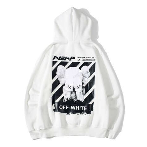 Off-White x KAWS Hoodie | Crying KAWS | White