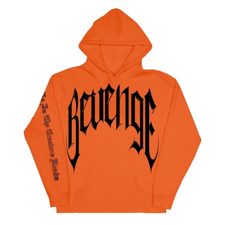 Revenge x Trippie Redd "Arch Smoking" Hoodie Orange