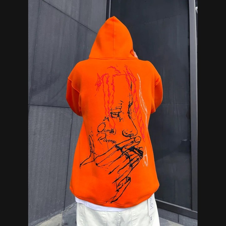 Revenge x Trippie Redd "Arch Smoking" Hoodie Orange