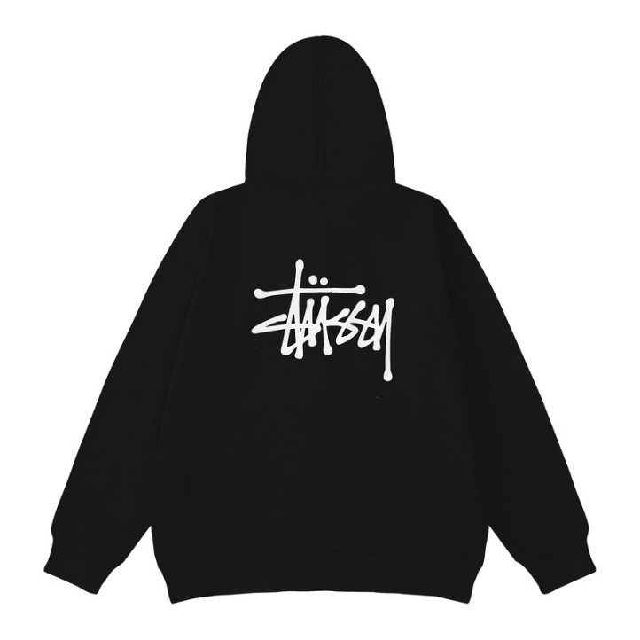 Stussy Basic Full Zip Hoodie | Black