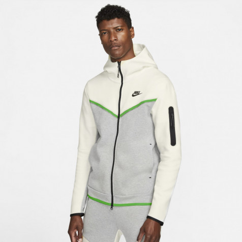 Nike Tech Fleece Full-ZIp Hoodie | Cream/Grey/Green