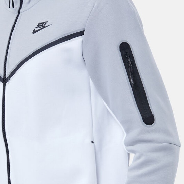 Nike Tech Fleece Full-Zip Hoodie "Arctic Grey/White"