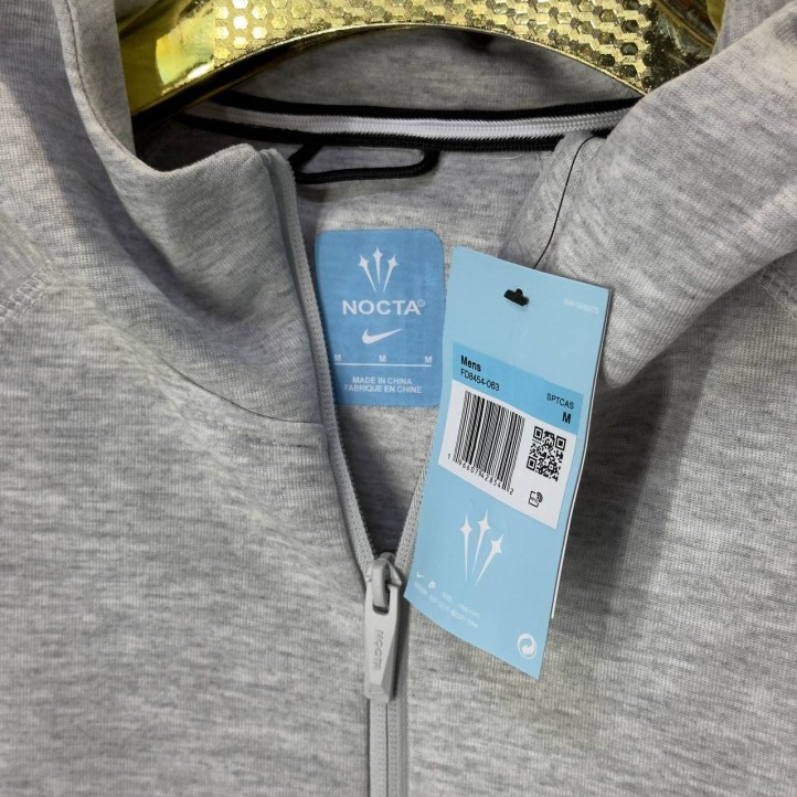 Drake NOCTA x Nike Tech Fleece Full-Zip Hoodie "Grey"