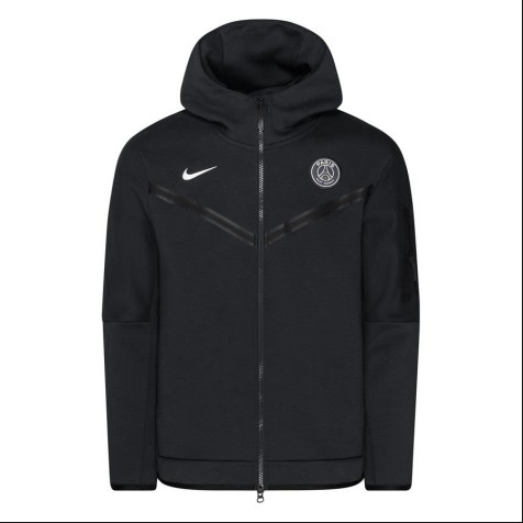 Nike x Paris Saint-Germain Tech Fleece Full-ZIp Hoodie "Black"