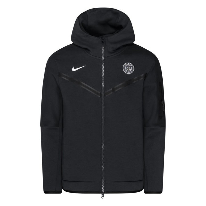 Nike x Paris Saint-Germain Tech Fleece Full-ZIp Hoodie "Black"