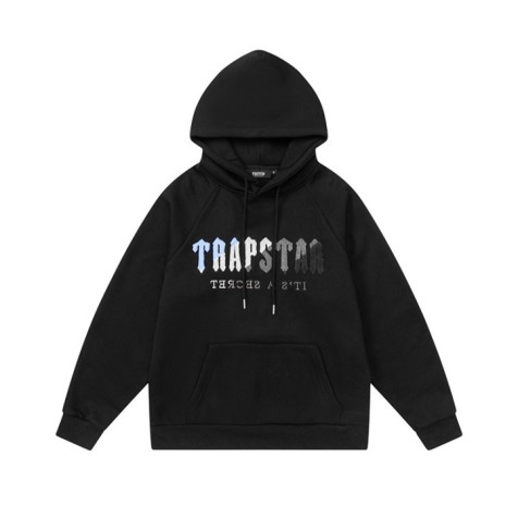 Trapstar Chenille Decoded Hoodie "Black/White/Grey"