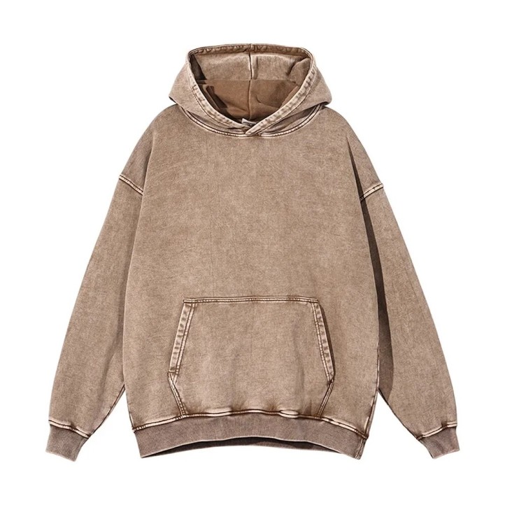 Vintage Washed Hoodie "Brown"