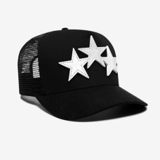 Amiri 3 Star Trucker Cap "Black"