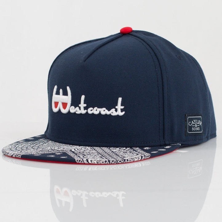 Cayler & Sons Westcoast Snapback | Navy Bandana