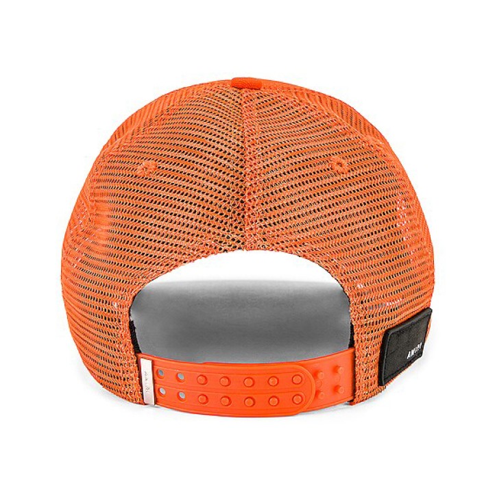 Amiri Paint Drip Trucker Cap "Electro Orange"