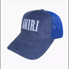 Amiri Retro Corduroy Trucker Cap "Carolina Blue"