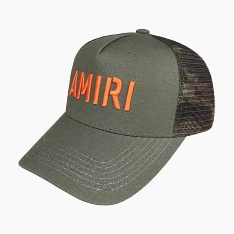 Amiri Trucker Cap "Olive/Orange"