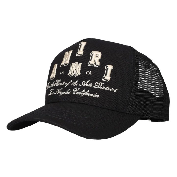 Amiri Varsity Trucker Cap "Black"