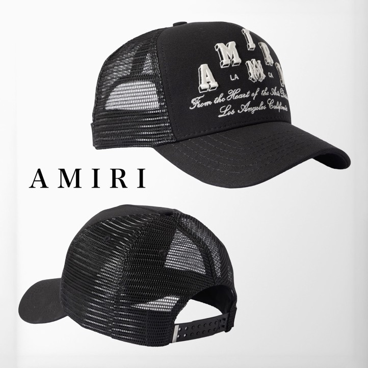 Amiri Varsity Trucker Cap "Black"