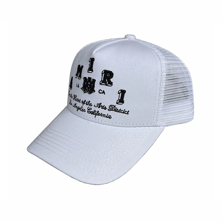 Amiri Varsity Trucker Cap "White"