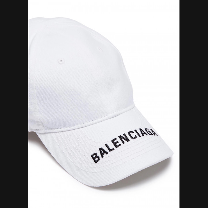Balenciaga Visor Logo Cap | White