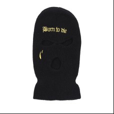 Born To Die Balaclava Mask "Black/Yellow"
