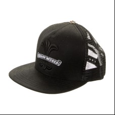 Chrome Hearts Fleur Embroidered Trucker Cap "Black"