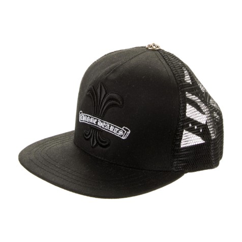 Chrome Hearts Fleur Embroidered Trucker Cap "Black"