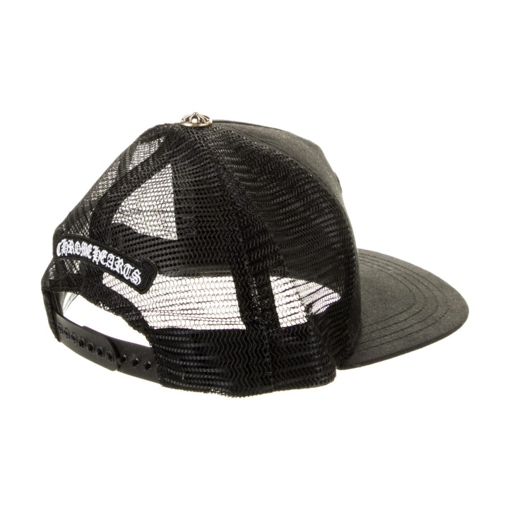 Chrome Hearts Fleur Embroidered Trucker Cap "Black"