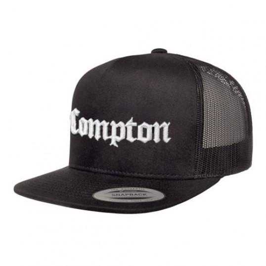 Compton Trucker Snapback "Black/White"