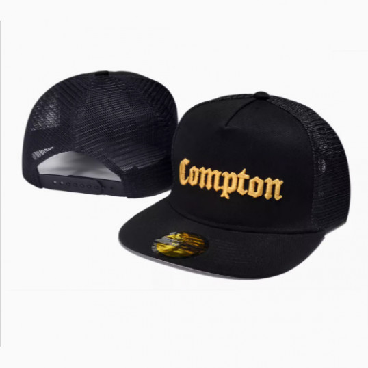 Compton Trucker Snapback "Black/Yellow"