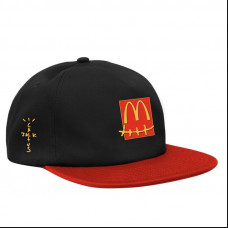 Travis Scott Cactus Jack x McDonald's Snapback | Black-Red