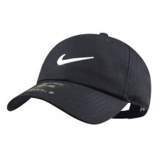 Nike Swoosh Logo Cap | Black/White