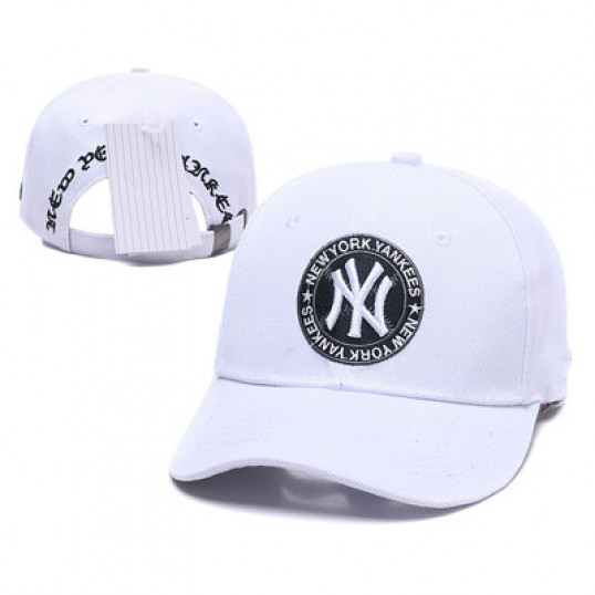 NY Yankees Logo Cap | White