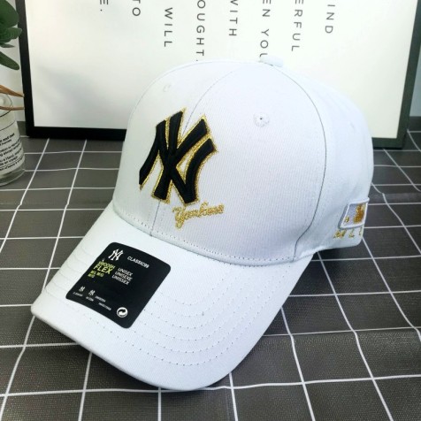 New York Yankees NY MLB Cap "White/Gold"