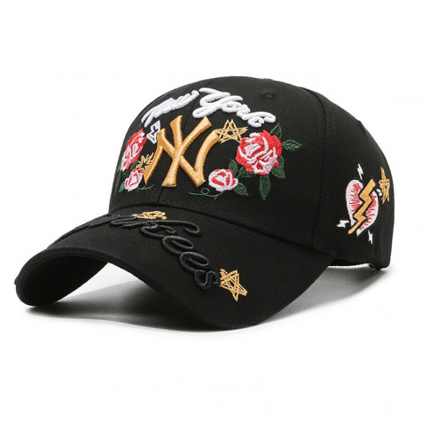 New York Yankees MLB NY Floral Cap "Black"