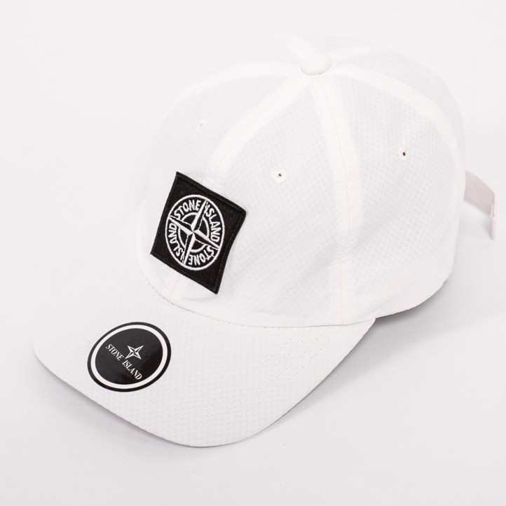 Stone Island Compass Logo Cap | White