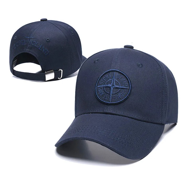 Stone Island Embroidered Logo Cap "Monotone Navy"