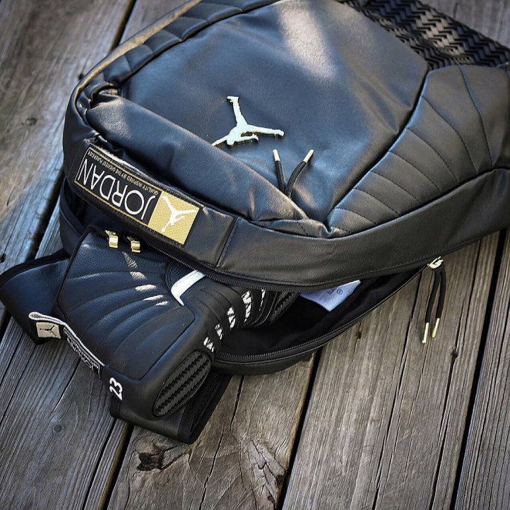 Air Jordan Retro 12 Backpack | Black-Gold