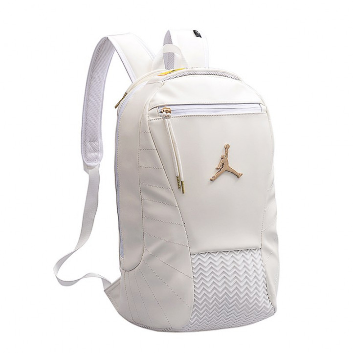 Air Jordan Retro 12 Backpack | White-Gold