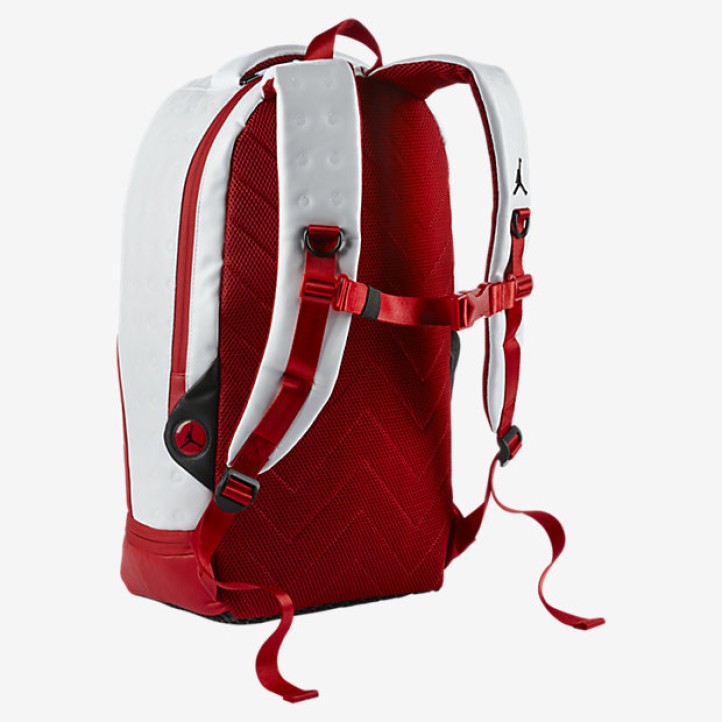 Air Jordan Retro 13 Backpack White Gym Red