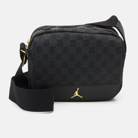 Jordan Crossbody Monogram Bag | Black/Gold