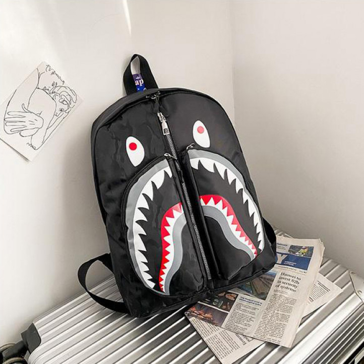 BAPE Shark School Backpack | Black