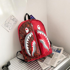 BAPE Shark School Backpack | Red