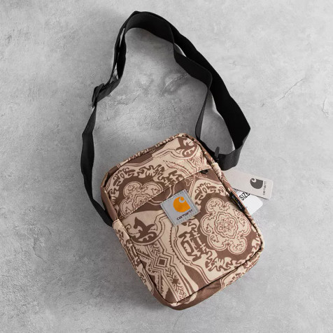 Carhartt Shoulder Bag | Bandana Brown/White